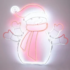 Bonhomme de neige lumineux 588 LED (H61 cm) Néon Moov light Multicolore