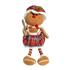 Bonhomme pain d'épices (H25 cm) Ginette les jambes souples