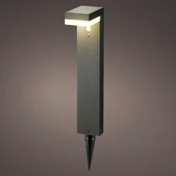 Borne de jardin solaire 600 lumens (H50 cm) Elite Gris anthracite