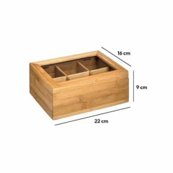 Boîte à thé bambou (22 x 15 cm) Siao Naturel