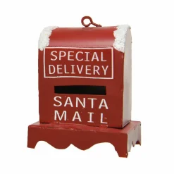 Boîte aux lettres de Noël (H6 cm) Rouge