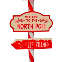 Boîte aux lettres (H120 cm) Lutin et flocons de neige