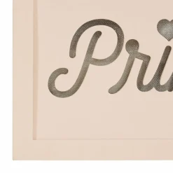 Boîte bois lumineuse (30 x 15 cm) Princesse Rose