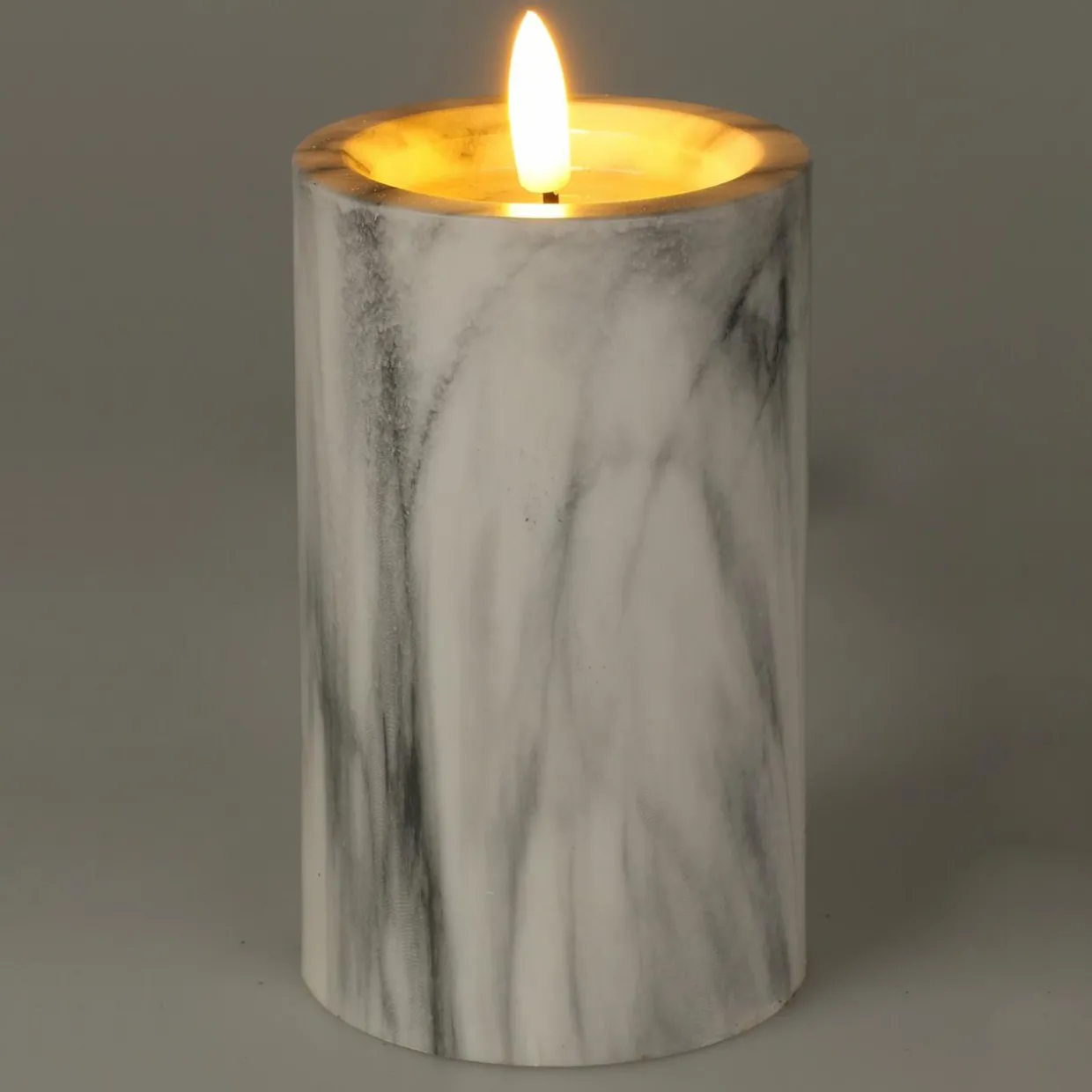 Bougie à piles LED (H12 cm) Emma Blanc