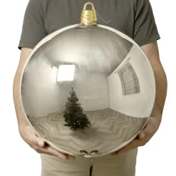 Boule de Noël (D400 mm) New Alpine XXL Perle