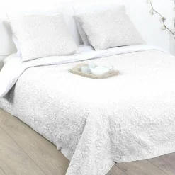 Boutis et taies d'oreiller (240 x 260 cm) Arabesque Ivoire