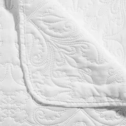 Boutis et taies d'oreiller (240 x 260 cm) Arabesque Ivoire