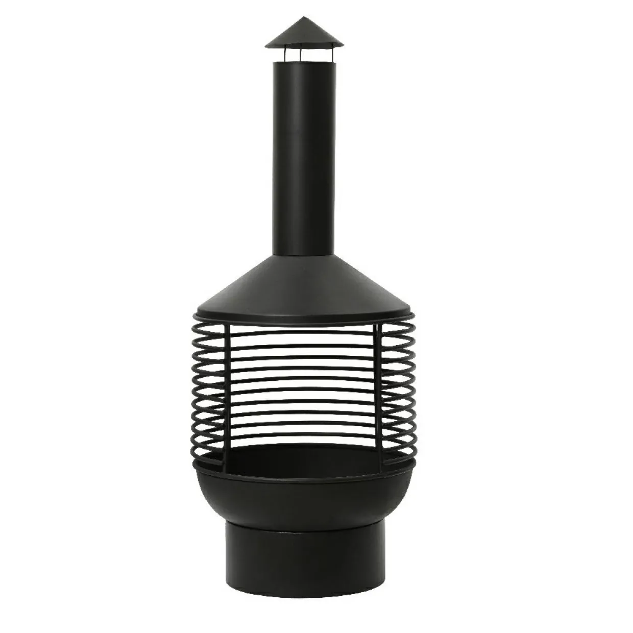 Braséro cheminée d'extérieur (D42 x H105 cm) Mérida Noir