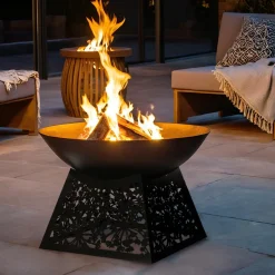 Braséro d'extérieur (D75 x H48 cm) Veracruz Noir