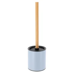 Brosse WC métal Purebamboo Bleu clair