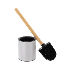 Brosse WC métal Purebamboo Gris clair