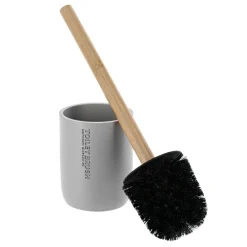 Brosse WC polyrésine Purebamboo Gris clair