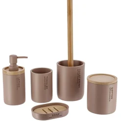 Brosse WC polyrésine Purebamboo Cappuccino