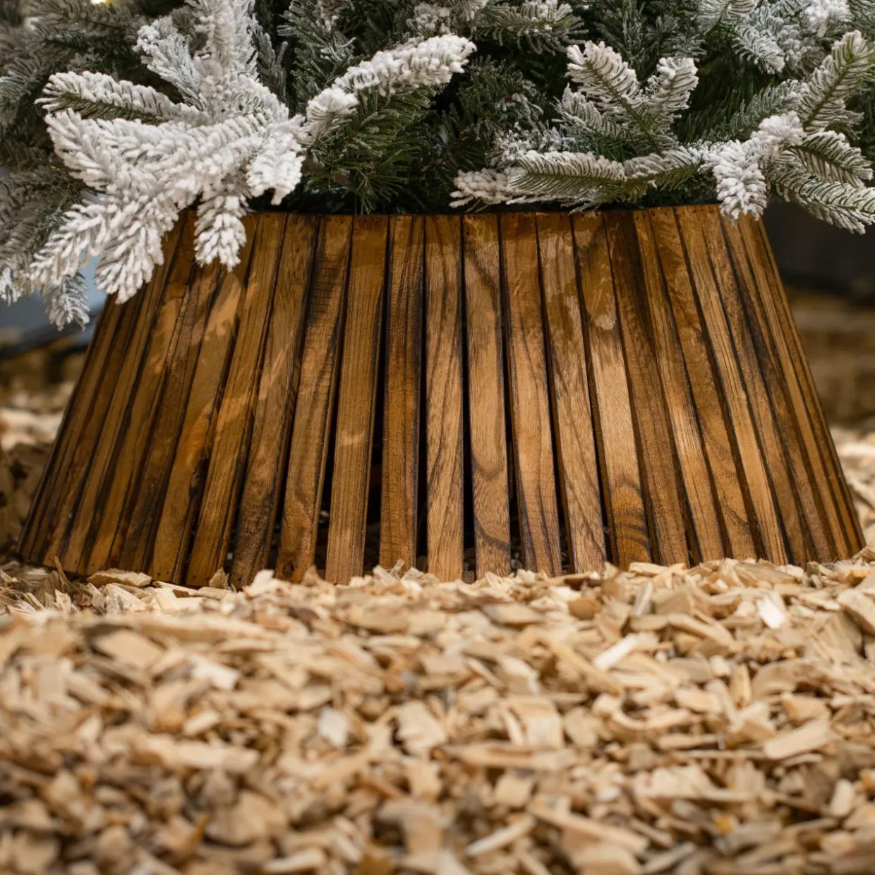 Cache pied de sapin (D57 cm) Paulownia Bois