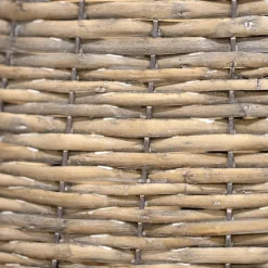 Cache pied de sapin en osier (D70 cm) Saule tressé Gris vieilli