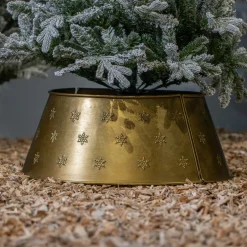 Cache pied de sapin métal (D70 cm) Antique Or