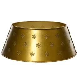 Cache pied de sapin métal (D70 cm) Antique Or