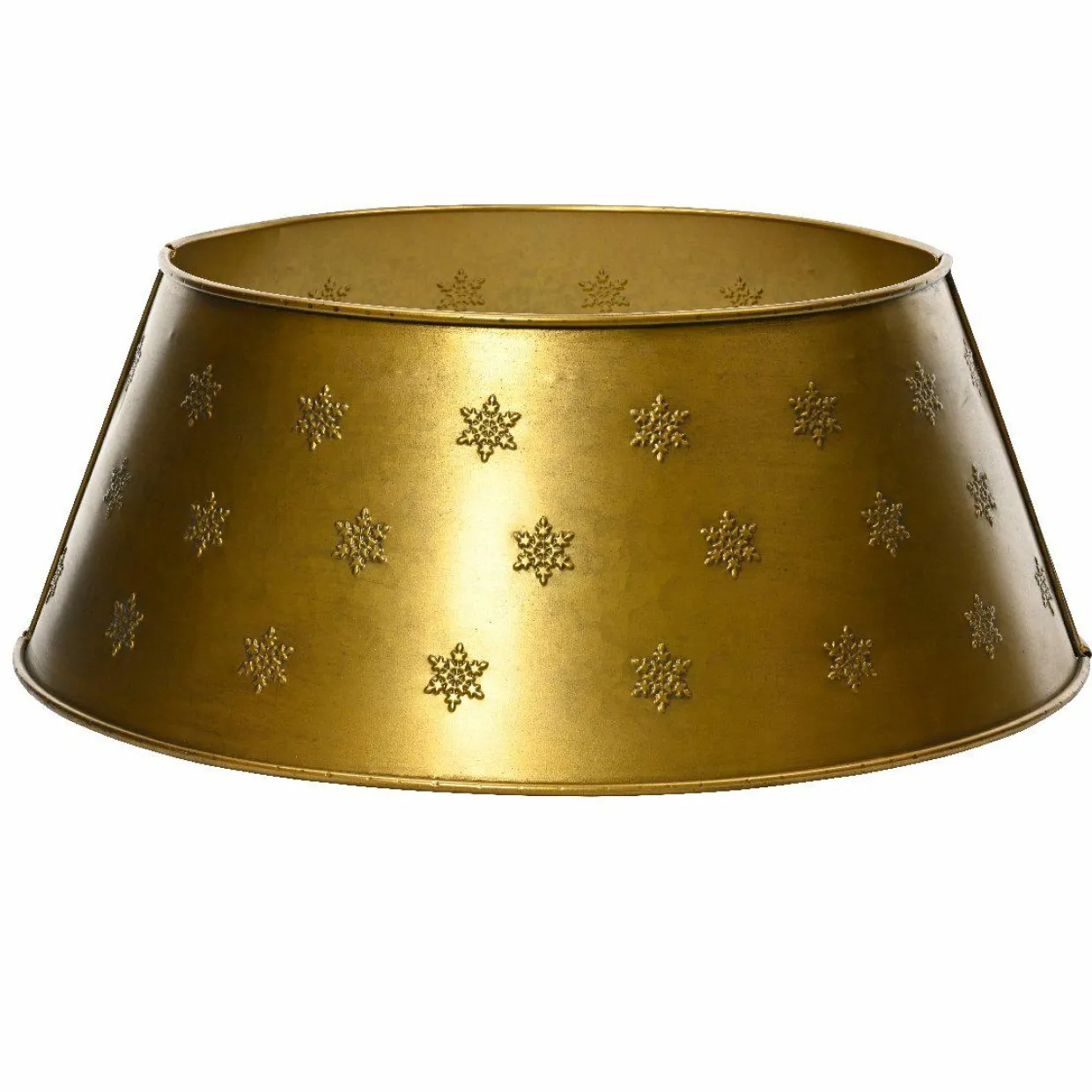 Cache pied de sapin métal (D57 cm) Antique Or