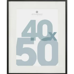 Cadre photo bois mural (40 x 50 cm) Manu Noir