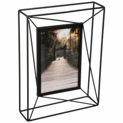 Cadre photo en métal (10 x 15 cm) Filaire Noir