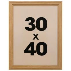 Cadre photo mural bois (30 x 40 cm) Alix Marron