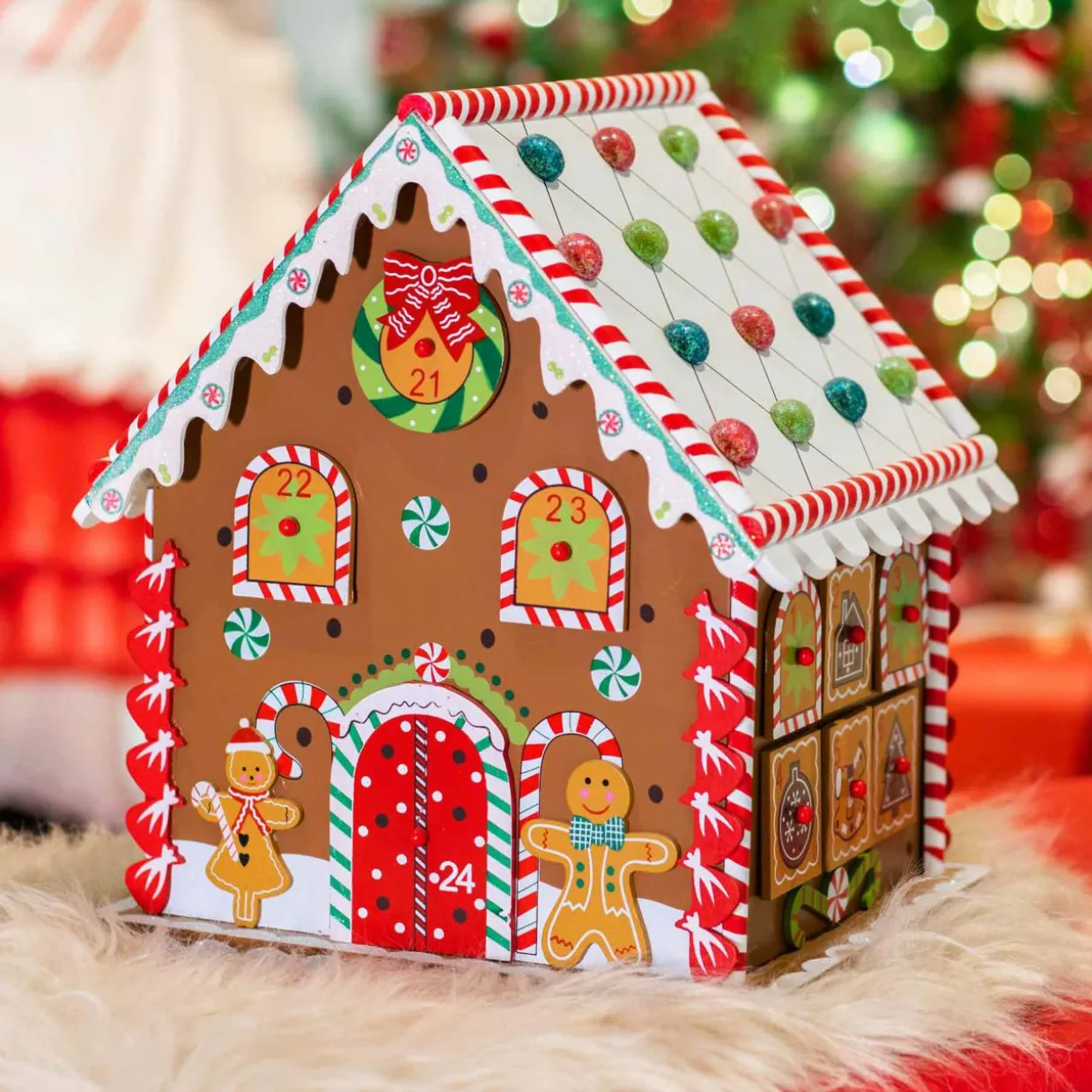 Calendrier de l'Avent à remplir Pain d'épices gourmand Multicolore