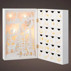 Calendrier de l'Avent lumineux à remplir Paysage de Noël Nordique