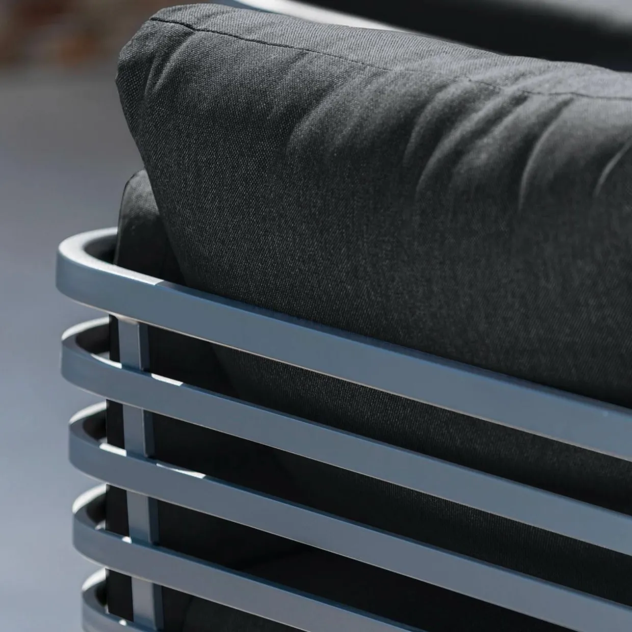 Canapé de jardin en aluminium 3 places Monte Carlo Gris anthracite