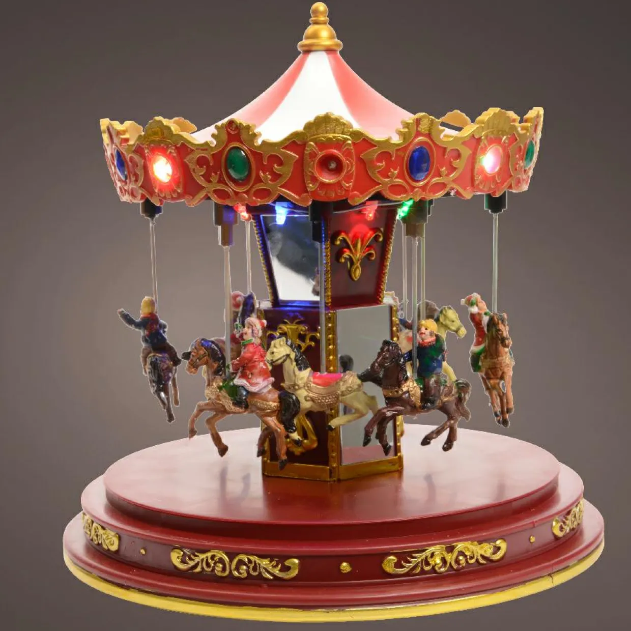 Carrousel lumineux et animé (H25 cm) Souvenirs d’Hiver
