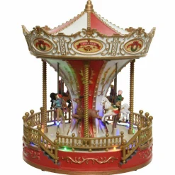 Carrousel lumineux et musical à piles D'antan