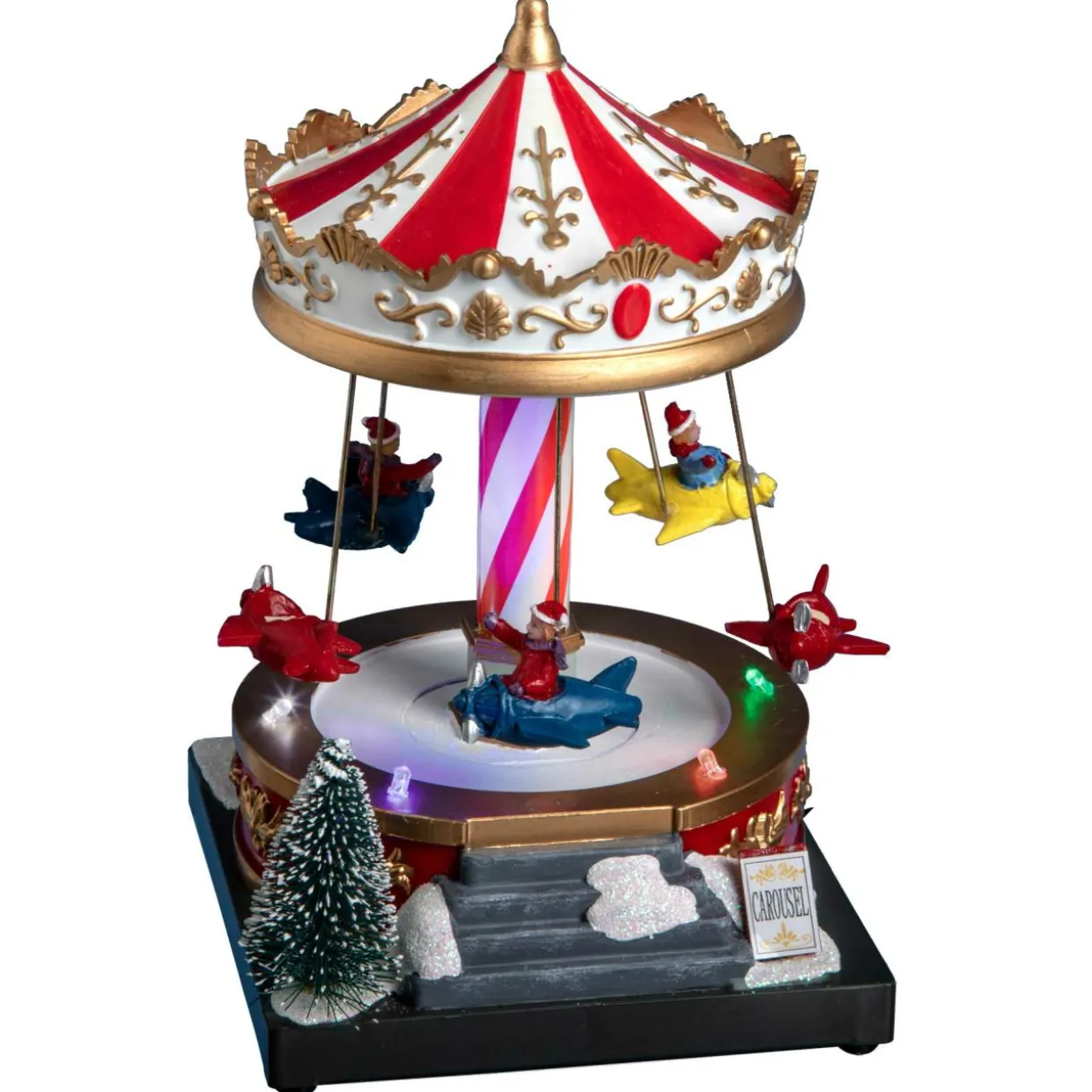 Carrousel lumineux et musical à piles Carrousel avions