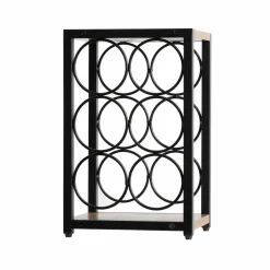 Casier range-bouteilles industriel 6 emplacements (H20 cm) Sacha Noir