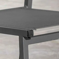 Chaise de jardin aluminium empilable Murano Gris anthracite