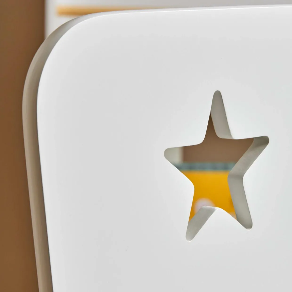 Chaise enfant bois (H50 cm) Stars Blanche