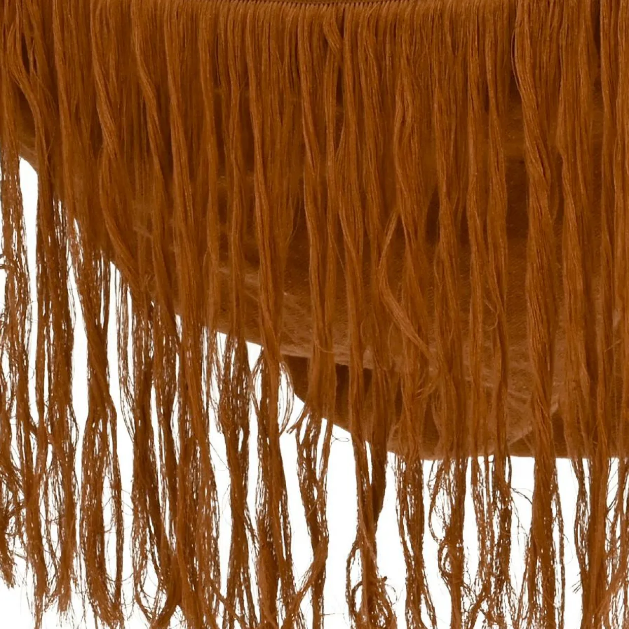 Chaise Hamac à suspendre à franges Terracotta