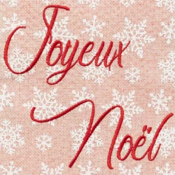 Chaussette de Noël (H45 cm) Joyeux Noël tartan