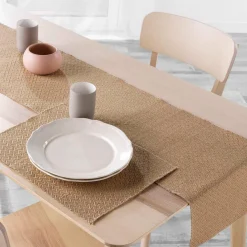 Chemin de table jute (140 x 35 cm) Modalie Beige