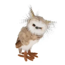 Chouette de Noël à poser (H24 cm) Colette doux plumage