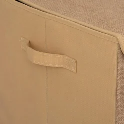 Coffre à jouets enfant jute pliant (57 x 36 cm) Elio Marron