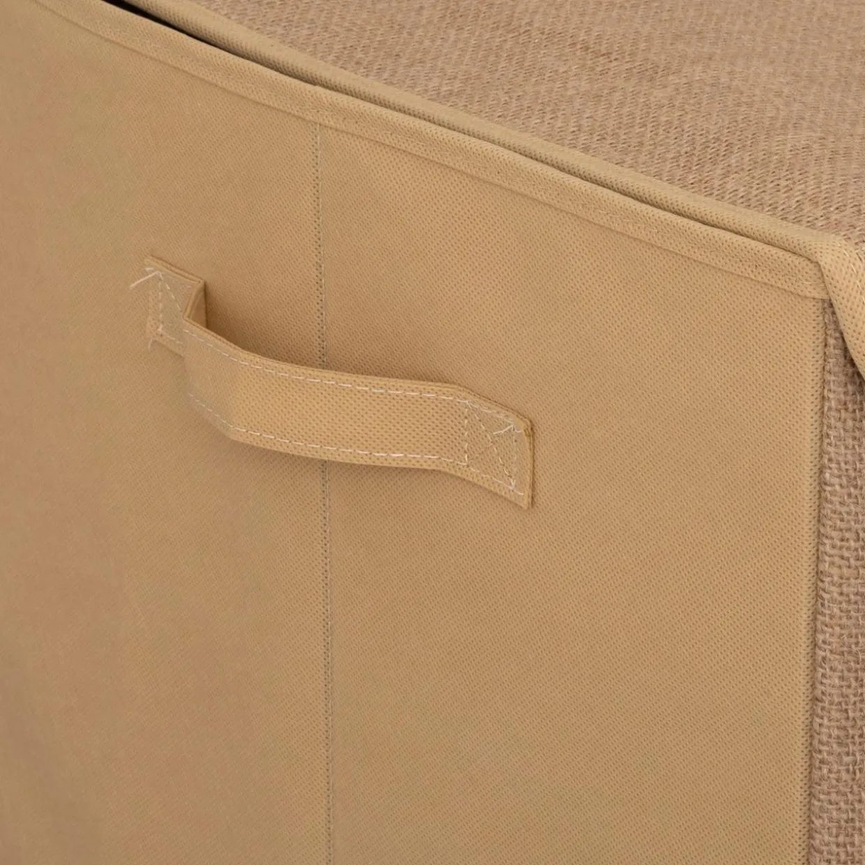 Coffre à jouets enfant jute pliant (57 x 36 cm) Elio Marron