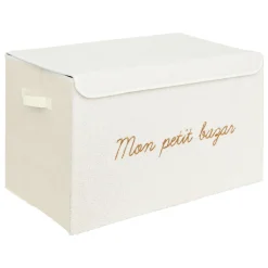 Coffre de rangement pliable enfant bouclette (36 x 57 cm) Yuma Blanc