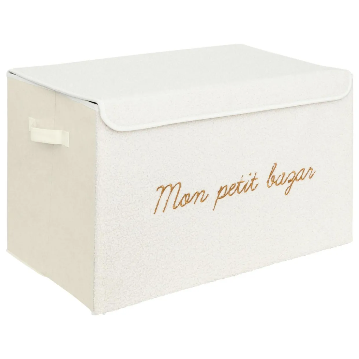 Coffre de rangement pliable enfant bouclette (36 x 57 cm) Yuma Blanc