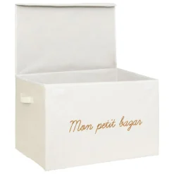 Coffre de rangement pliable enfant bouclette (36 x 57 cm) Yuma Blanc