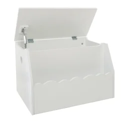 Coffre enfant bois (H38 cm) Evan Blanc