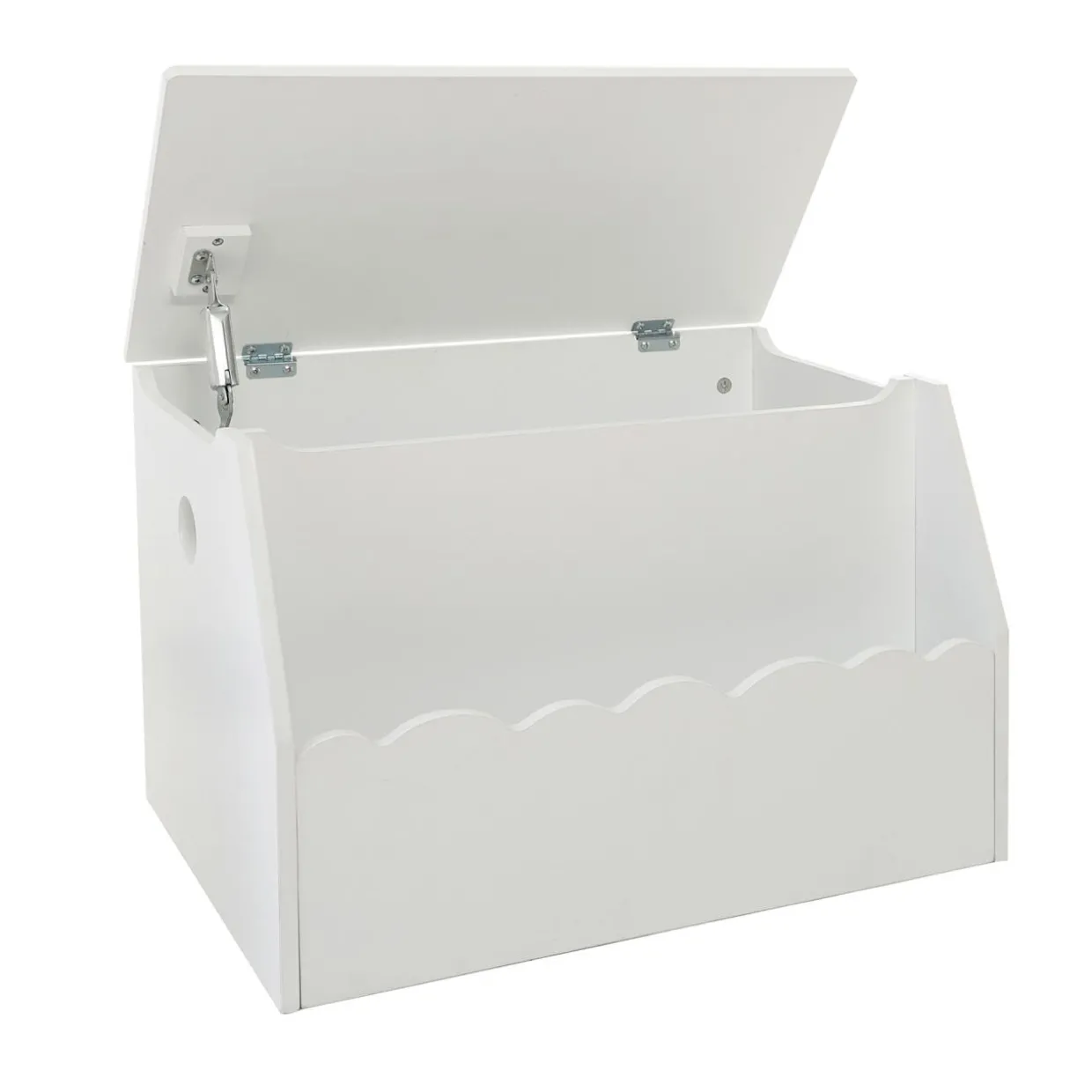 Coffre enfant bois (H38 cm) Evan Blanc