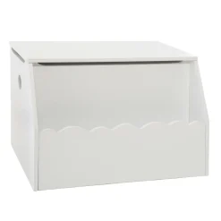 Coffre enfant bois (H38 cm) Evan Blanc