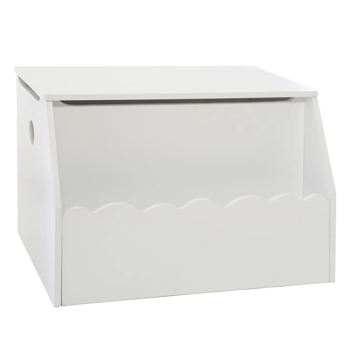 Coffre enfant bois (H38 cm) Evan Blanc