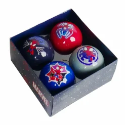 Coffret de 4 boules de Noël (D75 mm) Disney Spiderman Bleu