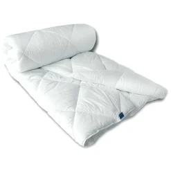 Couette Chaude (140 x 200 cm) Microfibre Lavable à 95°C Blanche