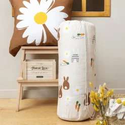 Couette imprimée enfant et sa taie d'oreiller (140 x 200 cm) Pompon Marron